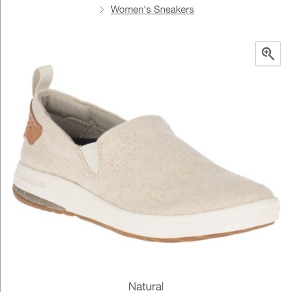 Merrell Gridway Moc Canvas Shoes Natural sz 10 - Picture 4 of 9